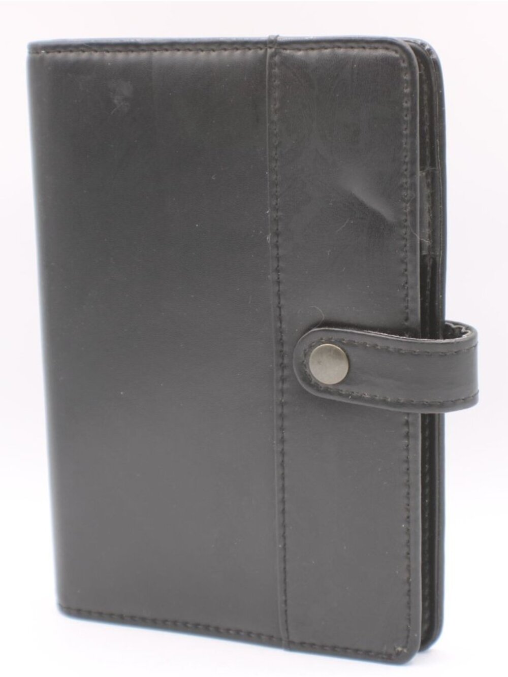 Regency Black Leather Day Runner Personal Organizer Planner Snap Close Inserts